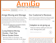 Tablet Screenshot of amigomoving.ca